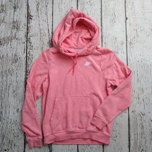 Women's Funnel Neck Nike Hooded Sweatshirt - SMALL